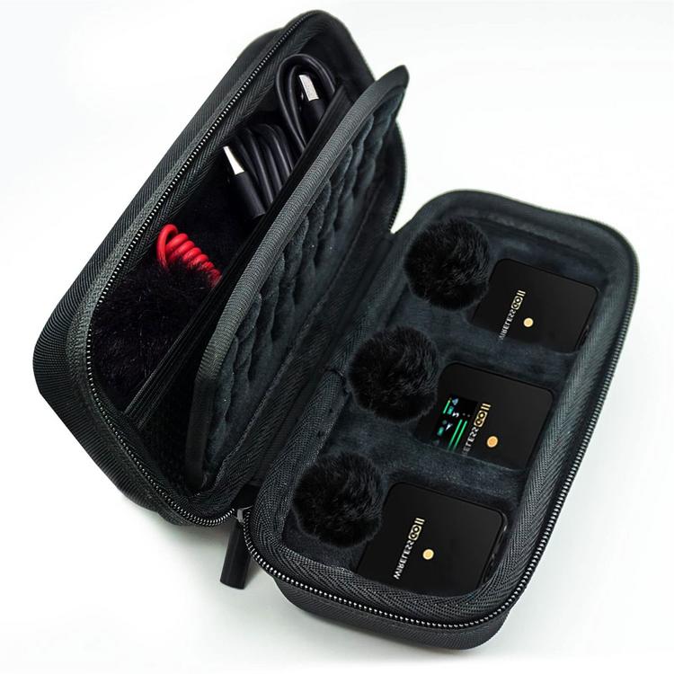 Hard Travel Case Replacement for Rode Wireless GO II/GO 2 Compact Digital Wireless Lavalier Microphone System Accessories well-liked